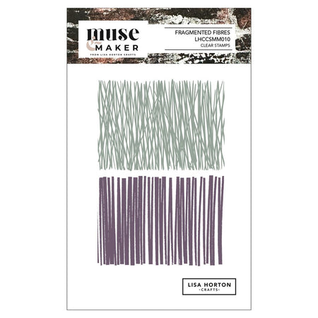 Lisa Horton Crafts Muse & Maker Clear Stamps - Fragmented Fibres