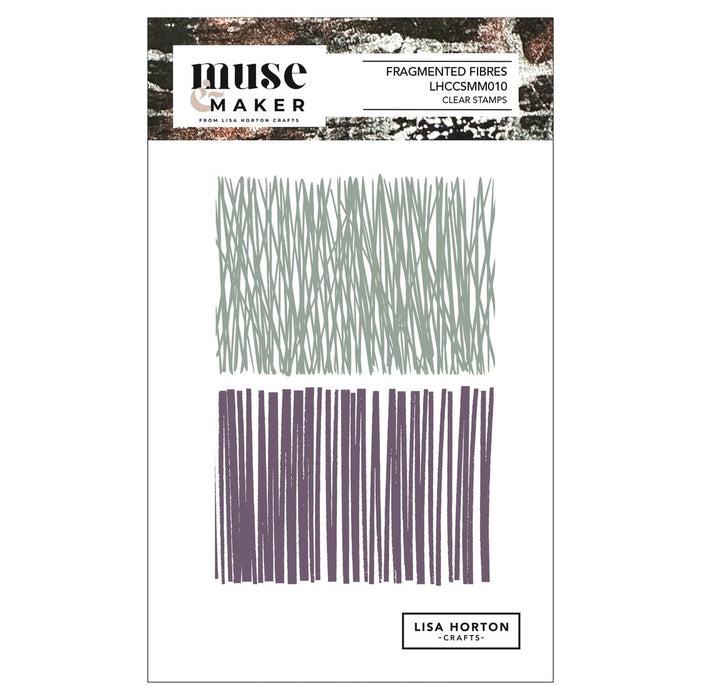 Lisa Horton Crafts Muse & Maker Clear Stamps - Fragmented Fibres