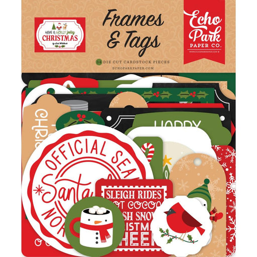 Echo Park Have A Holly Jolly Christmas - Ephemera Frames & Tags
