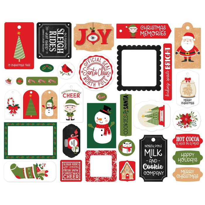 Echo Park Have A Holly Jolly Christmas - Ephemera Frames & Tags