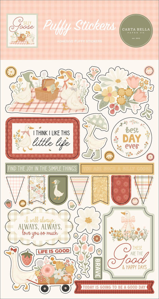 Carta Bella Silly Goose - Puffy Stickers