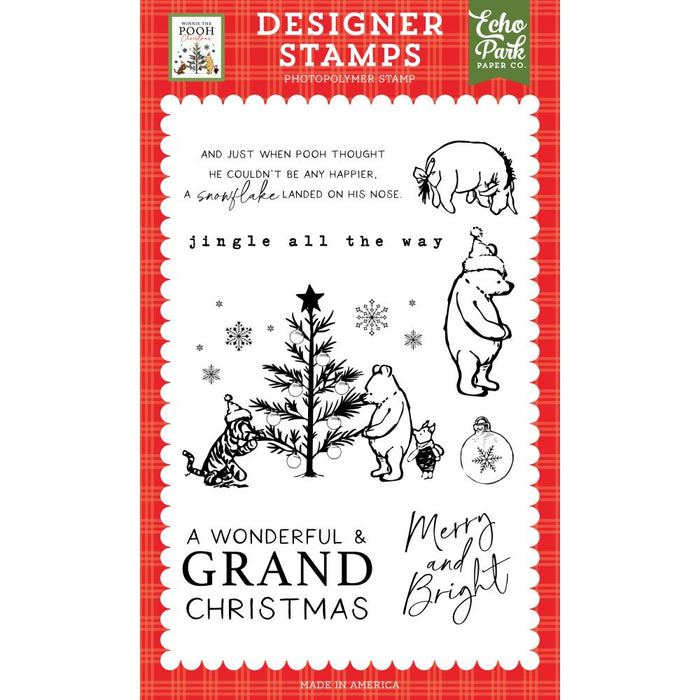 Echo Park Winnie The Pooh Christmas - Grand Christmas Stamps
