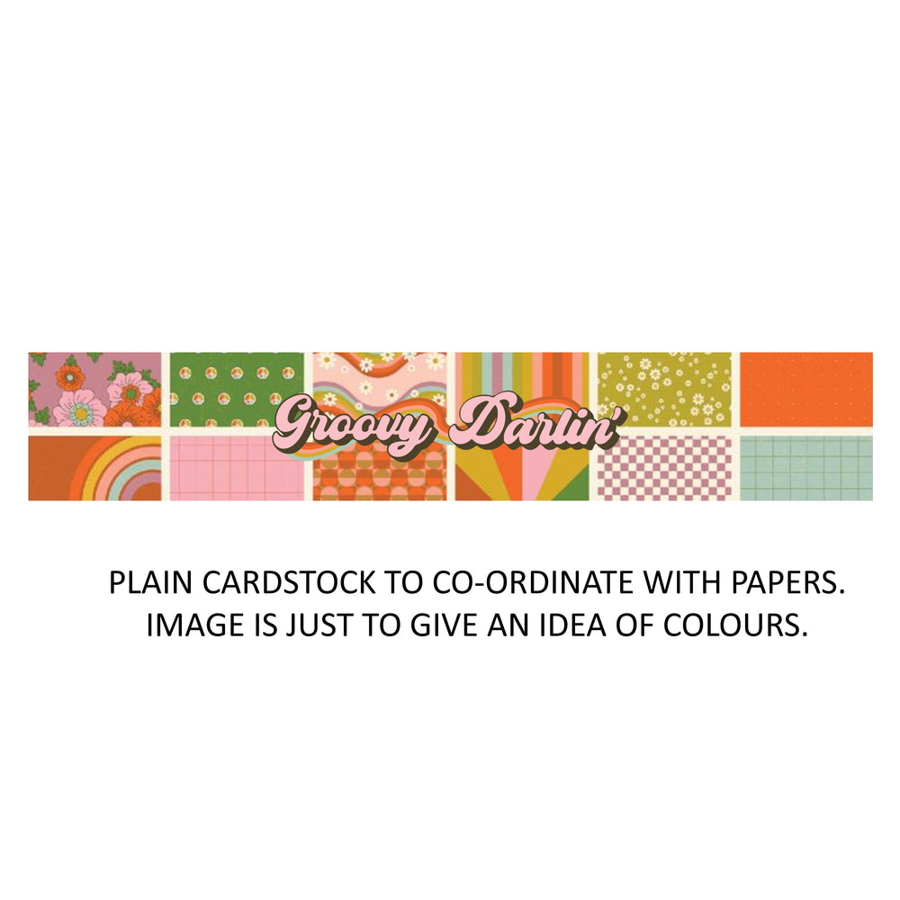 American Crafts Jen Hadfield Groovy Darlin' - Bazzill Plain Matchmaker Pack