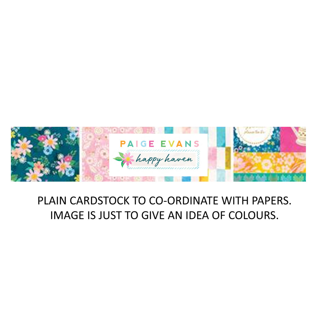 American Crafts Paige Evans Happy Haven - Bazzill Plain Matchmaker Pack