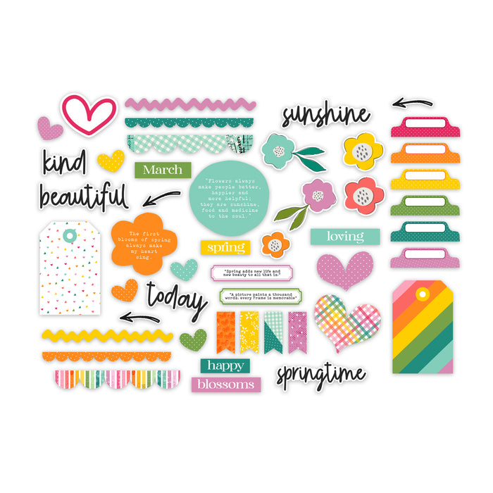 Pretty Little Studio Sunkissed - Happy Blossoms Die-Cuts