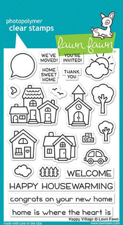 Lawn Fawn Clear Stamps - Happy Village