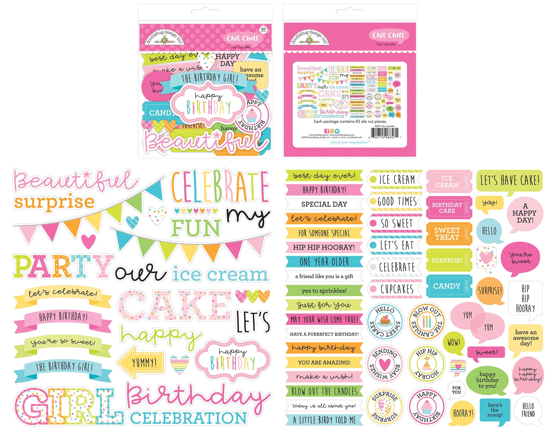 Doodlebug Design Hey Cupcake - Chit Chat