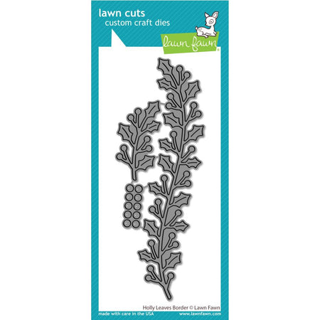 Lawn Fawn Craft Die - Holly Leaves Border