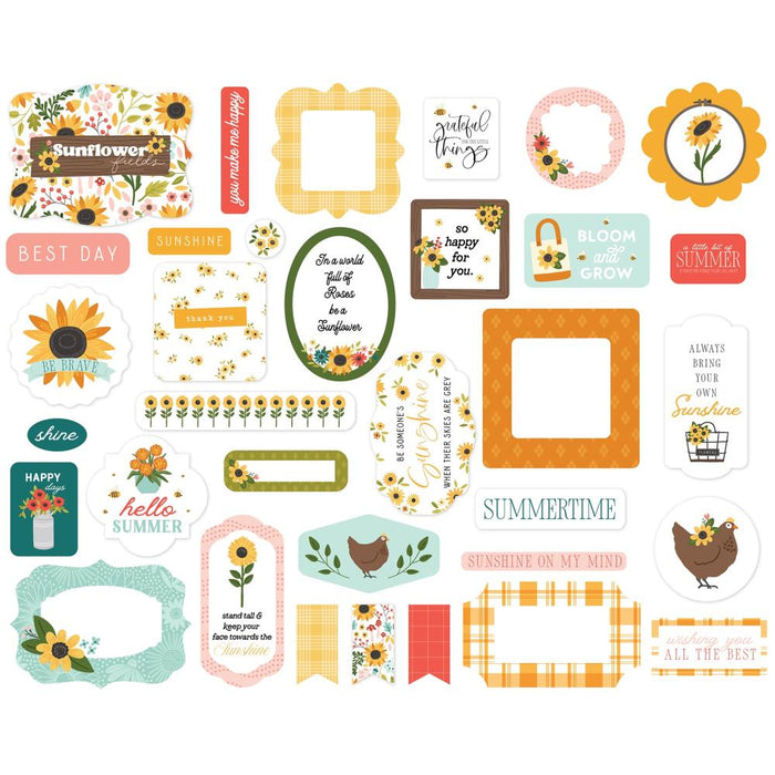 Carta Bella Sunflower Summer - Ephemera Icons