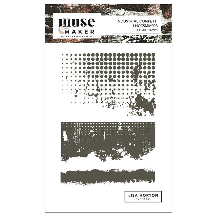 Lisa Horton Crafts Muse & Maker Clear Stamps - Industrial Confetti