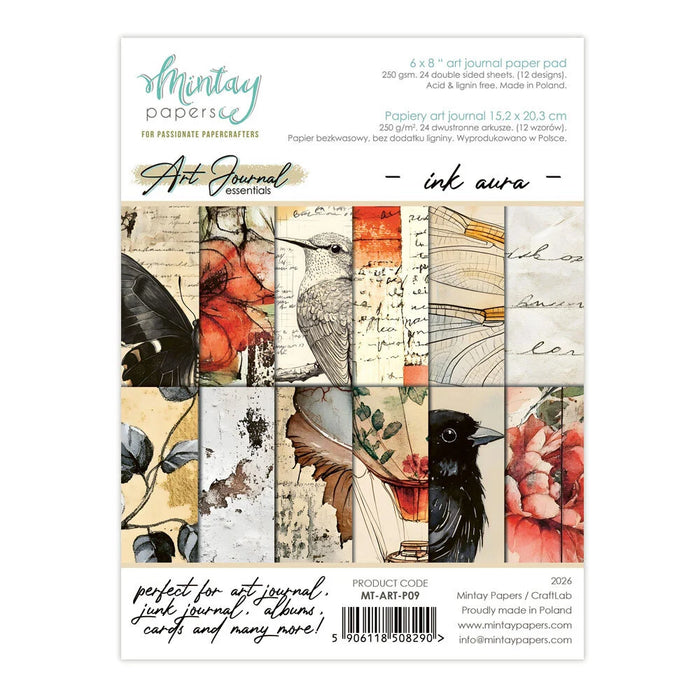 Mintay Papers Art Journal 6x8 Paper Pad - Ink Aura