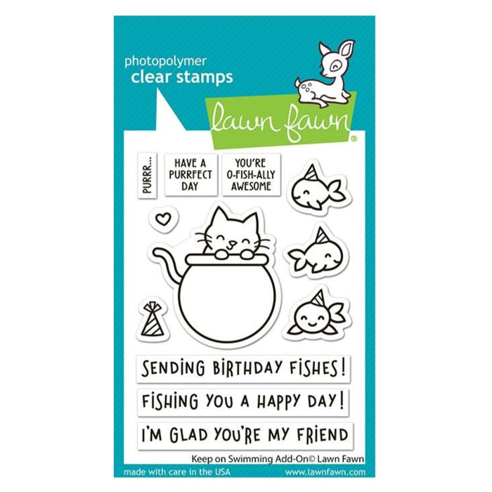 Lawn Fawn Clear Stamps - Keep On Swimming Add-On