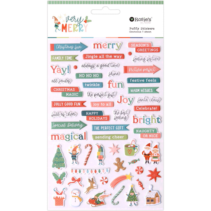 Rosie's Studio Very Merry - Puffy Stickers