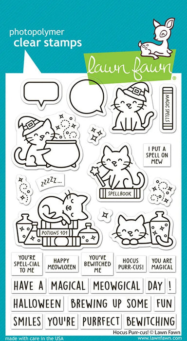 Lawn Fawn Clear Stamps - Hocus Purr-cus!