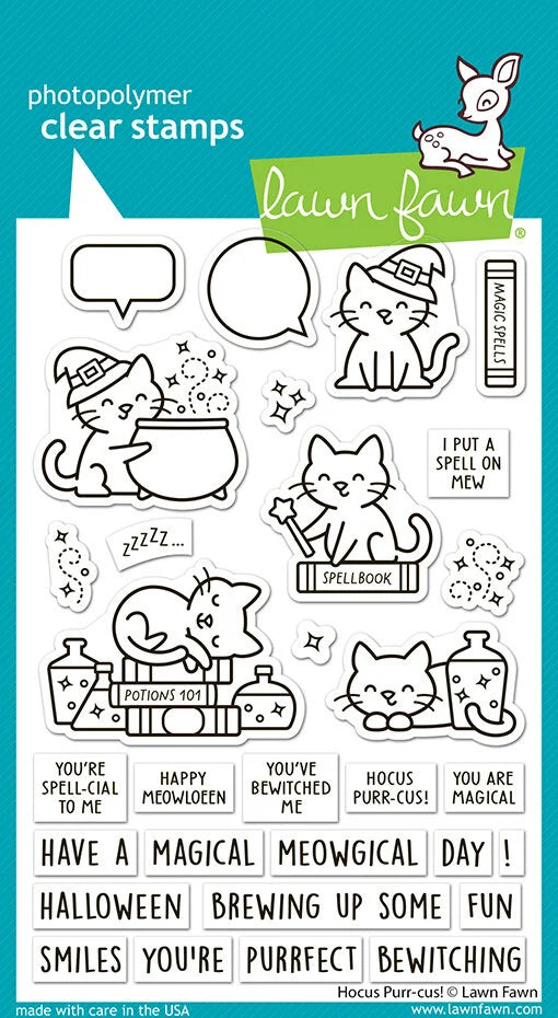 Lawn Fawn Clear Stamps - Hocus Purr-cus!