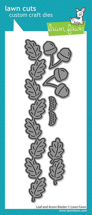 Lawn Fawn Craft Die - Leaf And Acorn Border