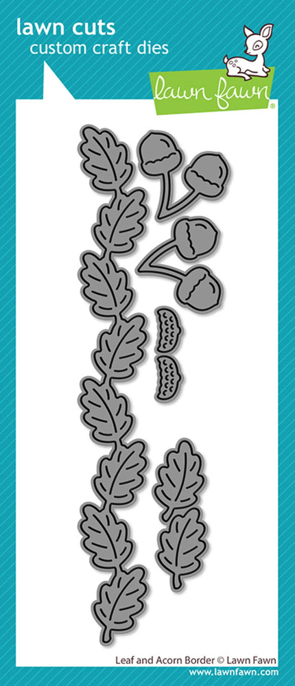 Lawn Fawn Craft Die - Leaf And Acorn Border