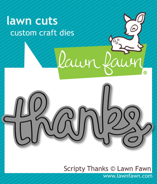 Lawn Fawn Craft Die - Scripty Thanks