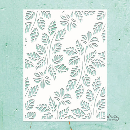 Mintay Papers 6x8 Stencil - Leaves