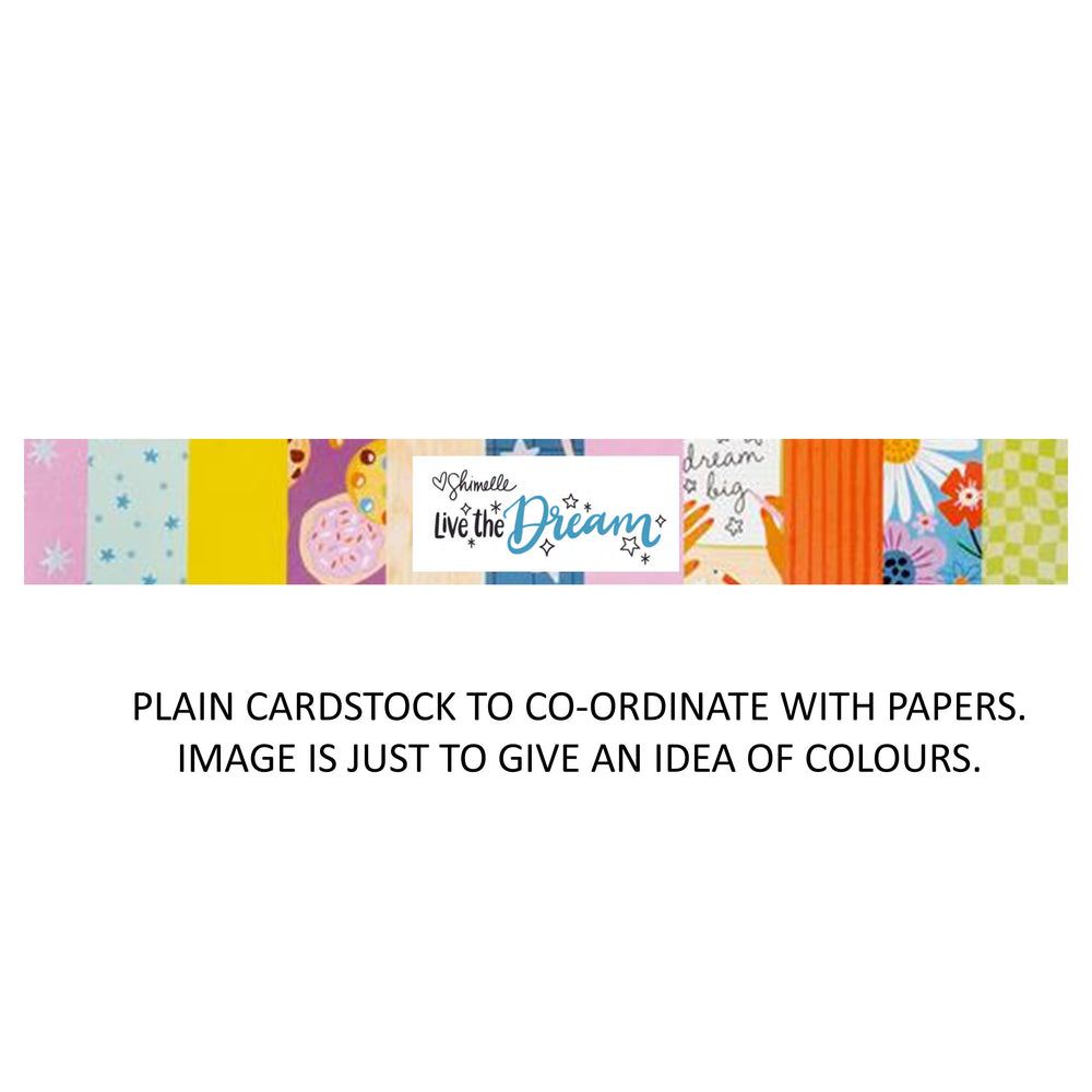 American Crafts Shimelle Live The Dream - Bazzill Plain Matchmaker Pack