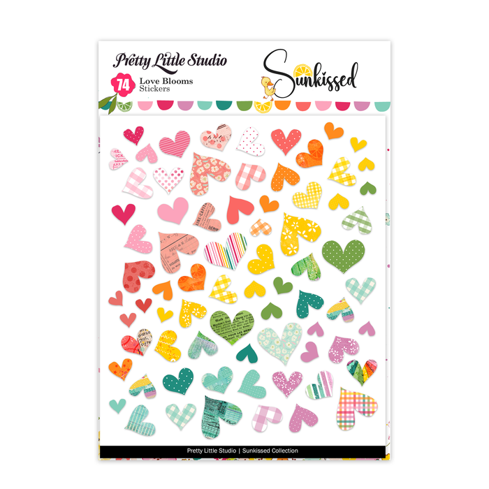 Pretty Little Studio Sunkissed - Love Blooms Stickers