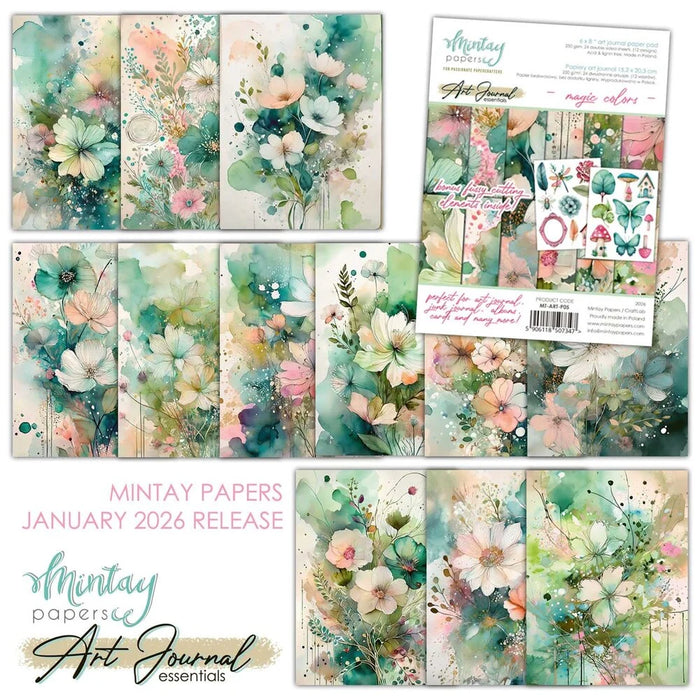 Mintay Papers Art Journal 6x8 Paper Pad - Magic Colors