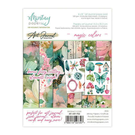 Mintay Papers Art Journal 6x8 Paper Pad - Magic Colors