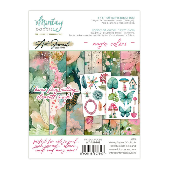 Mintay Papers Art Journal 6x8 Paper Pad - Magic Colors