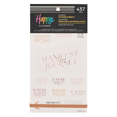 Me & My Big Ideas Happy Planner - Manifestation Classic Sticker Value Pack
