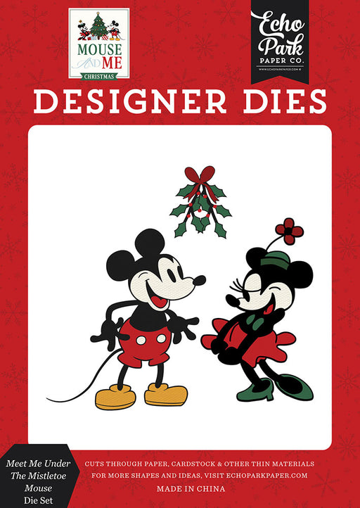 Echo Park Mouse And Me Christmas - Meet Me Under The Mistletoe Mouse Designer Dies