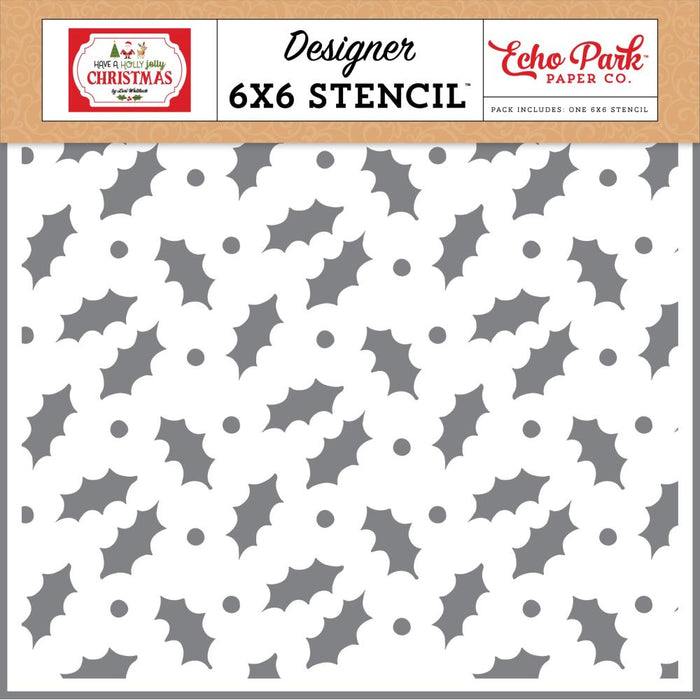 Echo Park Have A Holly Jolly Christmas - Merry Mistletoe Stencil