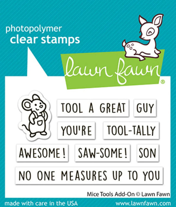 Lawn Fawn Clear Stamps - Mice Tools Add-On