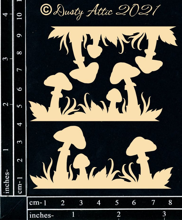 Dusty Attic - Mini Toadstool Border