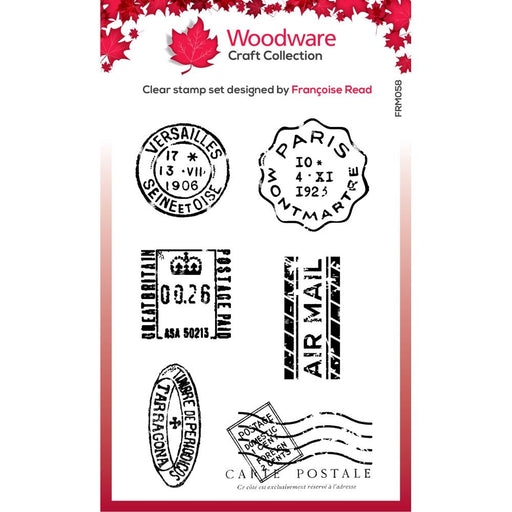 Woodware Clear Magic Stamp - Mini Postmarks