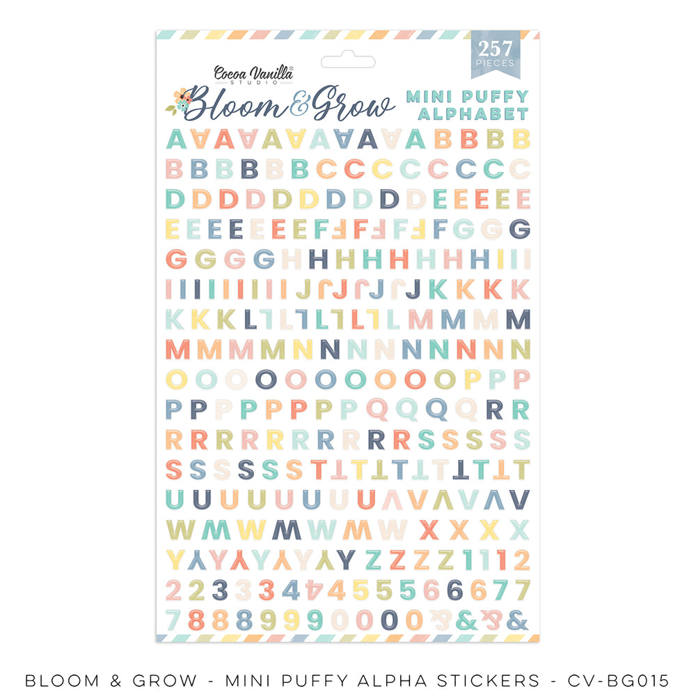 Cocoa Vanilla Studio Bloom & Grow - Mini Puffy Alphabet