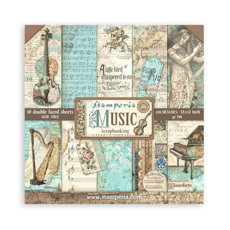 Stamperia Music - 12x12 Paper Pack