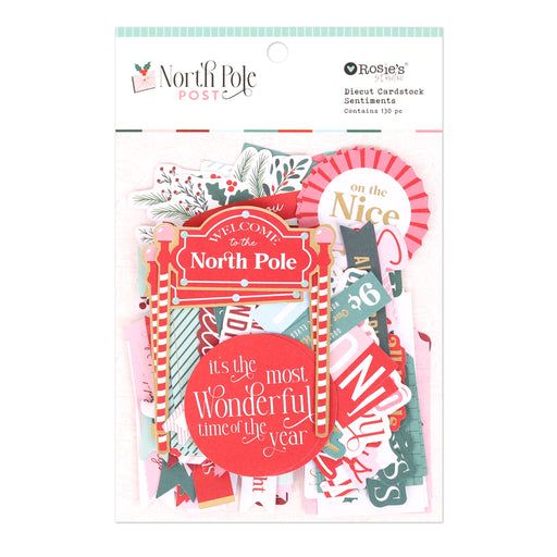 Rosie's Studio North Pole Post - Die Cut Ephemera Sentiments