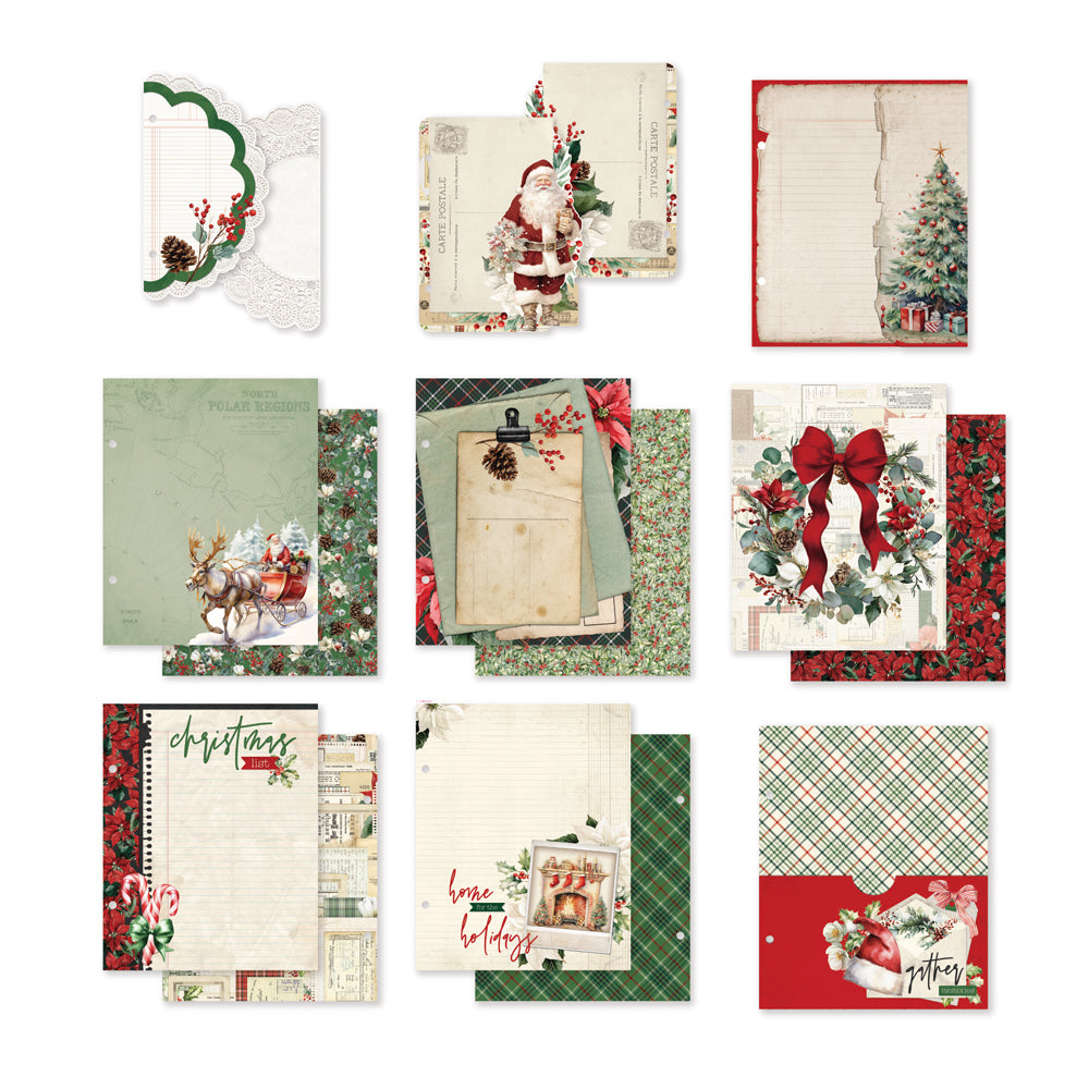 Simple Stories Simple Vintage Old Fasioned Christmas - Sn@p! 6x8 Pocket Binder Inserts