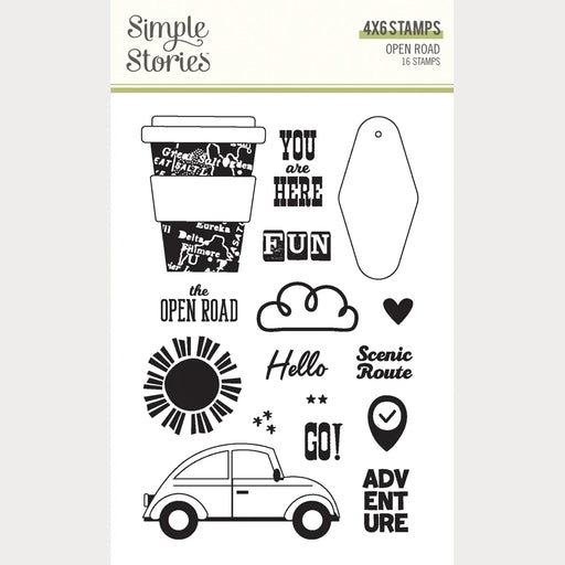 Simple Stories Open Road - Clear Stamps