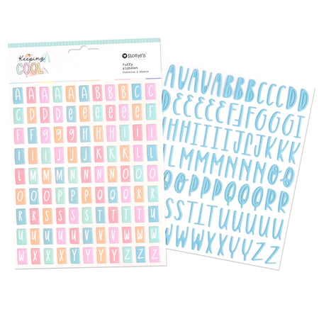 Rosie's Studio Keeping Cool - Puffy Alphabet Stickers