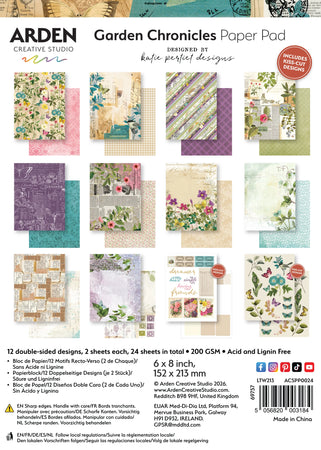 Arden Creative Studio Garden Chronicles - 6x8 Paper Pad