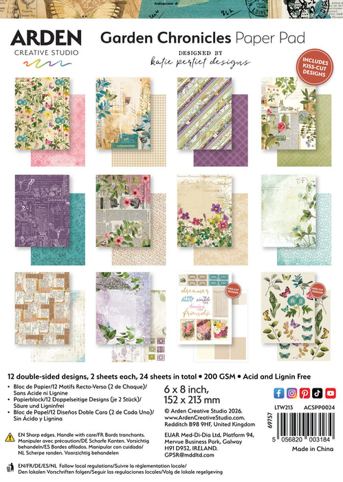 Arden Creative Studio Garden Chronicles - 6x8 Paper Pad