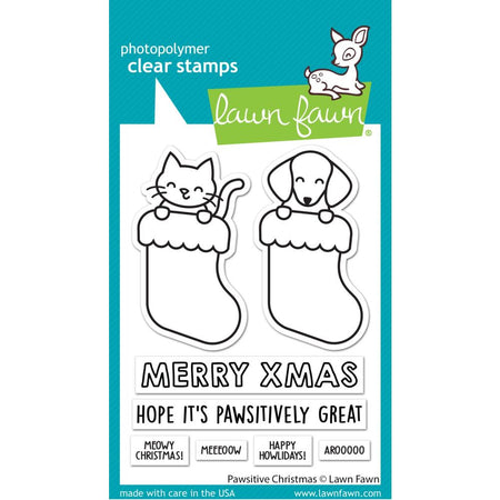 Lawn Fawn Clear Stamps - Pawsitive Christmas Stamps
