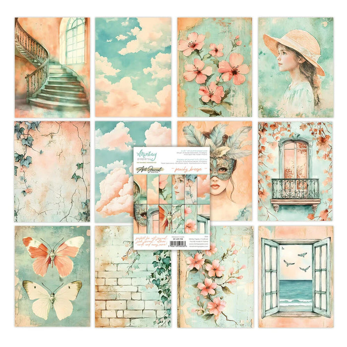 Mintay Papers Art Journal 6x8 Paper Pad - Peachy Breeze