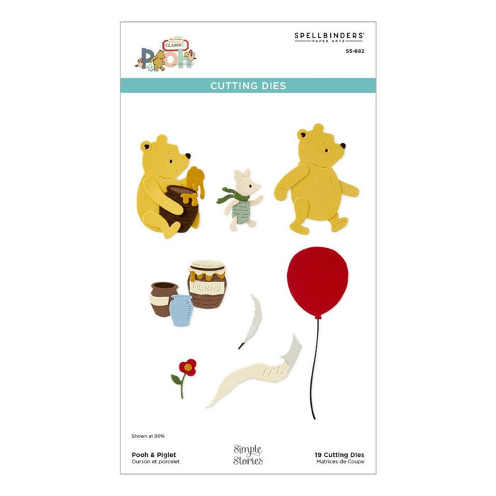 Spellbinders Dies Say Cheese Classic Pooh - Pooh & Piglet