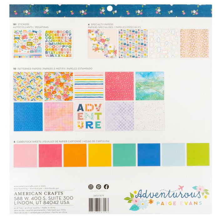 American Crafts Paige Evans Adventurous - 12x12 Project Pad