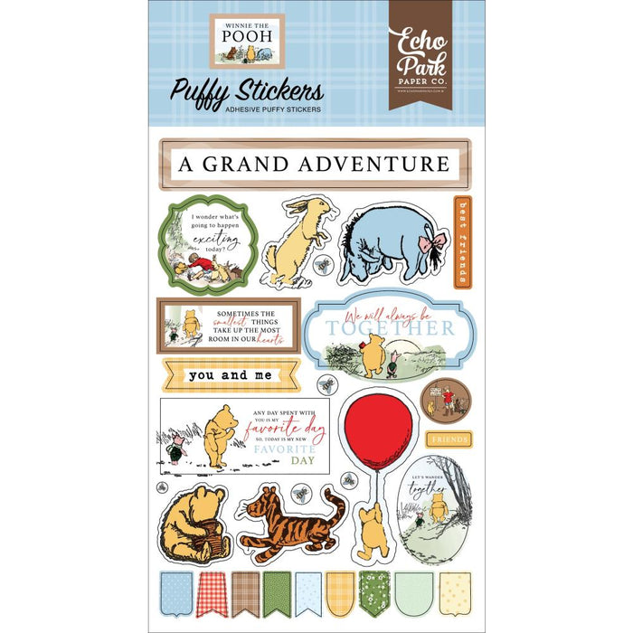 Echo Park Winnie The Pooh - Puffy Stickers