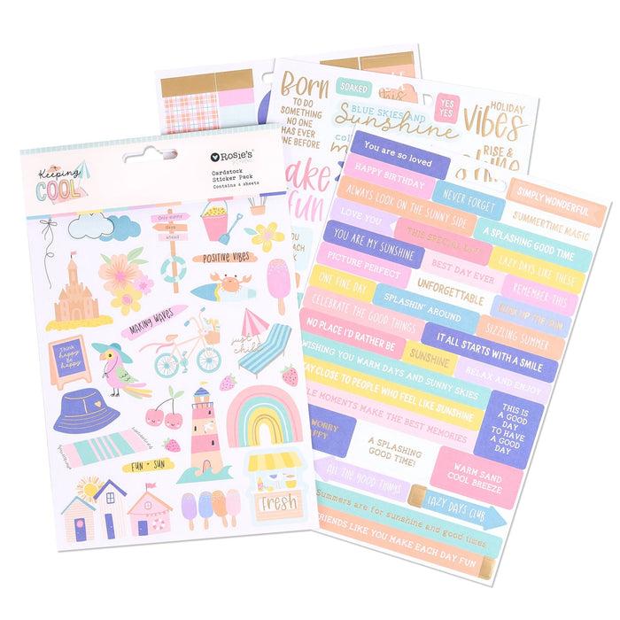 Rosie's Studio Keeping Cool - Cardstock Sticker Pack