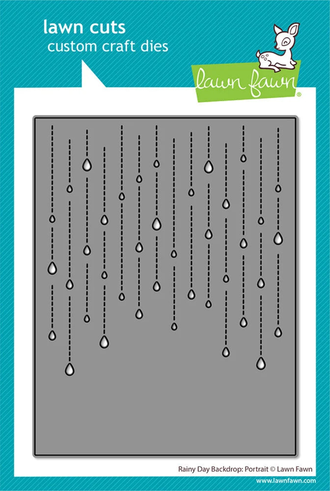 Lawn Fawn Craft Die - Rainy Day Backdrop Portrait