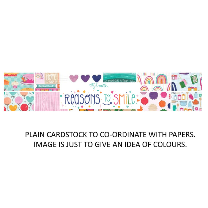 American Crafts Shimelle Reasons To Smile - Bazzill Plain Matchmaker Pack